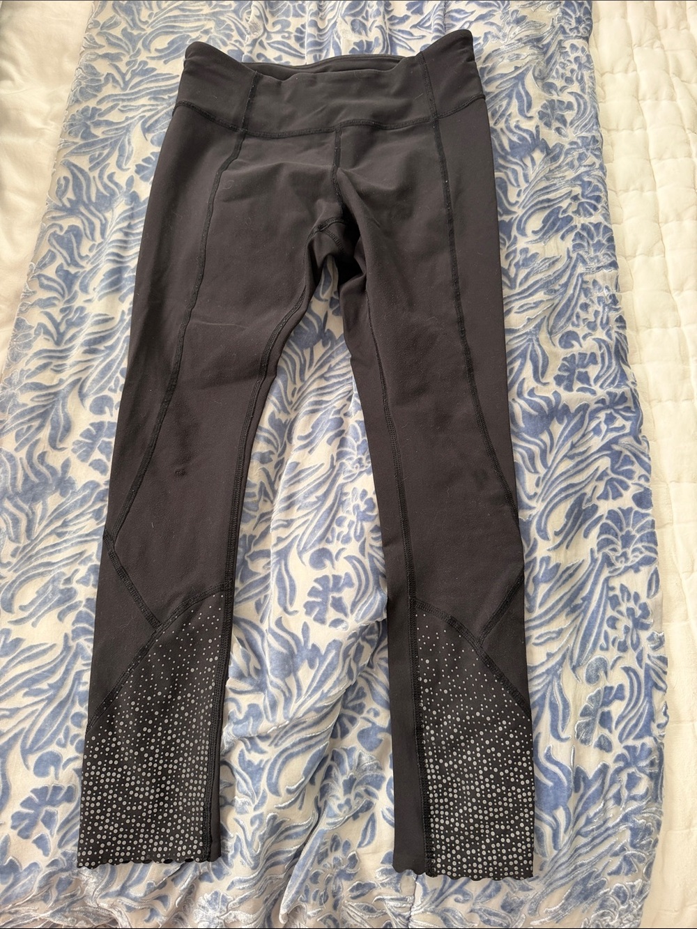 lululemon athletica Black Leggings with Glitter Detail